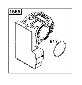 Throttle Body Group Diagram and Parts List for 49X977-0015-J1  Briggs and Stratton Engine